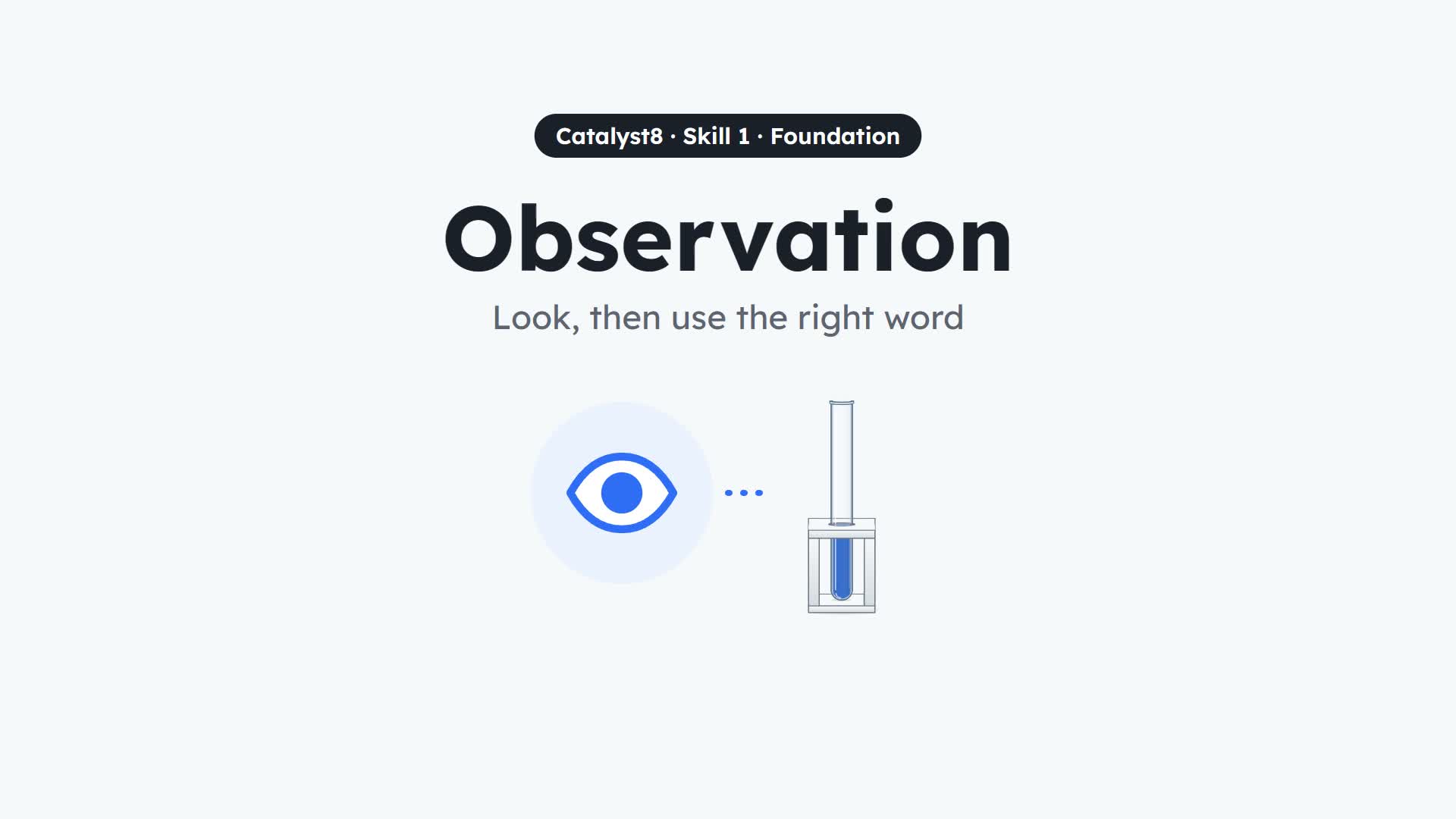 Title card: Observation, Foundation